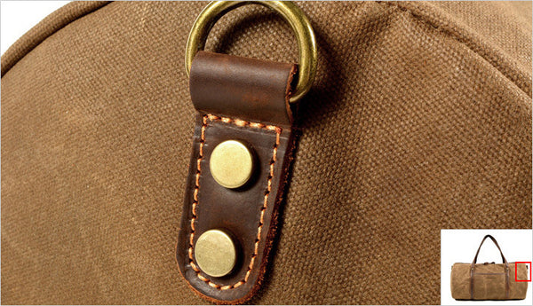 DEEPKEE original nubuck handmade full-grain genuine leather cowhide bag Urban Weekender Duffle Bag #9824