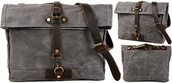 DEEPKEE original nubuck handmade full-grain genuine leather cowhide bag Fixed Gear Bags No.6060