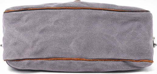 DEEPKEE original nubuck handmade full-grain genuine leather cowhide bag Waxed Canvas Messenger Side Bag #9110