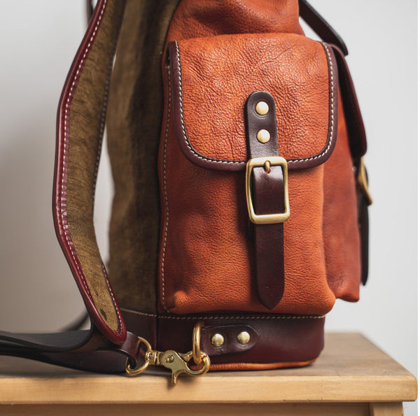 DEEPKEE original nubuck handmade full-grain genuine leather cowhide bag DEEPKEE leather handmade backpack 2017982