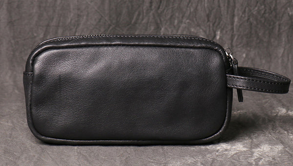 DEEPKEE original nubuck handmade full-grain genuine leather cowhide bag DEEPKEE HANDMADE | Unisex Basic Leather Clutches No.30041