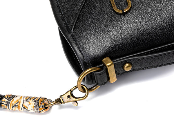 DEEPKEE original nubuck handmade full-grain genuine leather cowhide bag Steampunk Rivet Handbag #G178