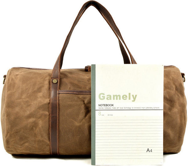 DEEPKEE original nubuck handmade full-grain genuine leather cowhide bag Urban Weekender Duffle Bag #9824