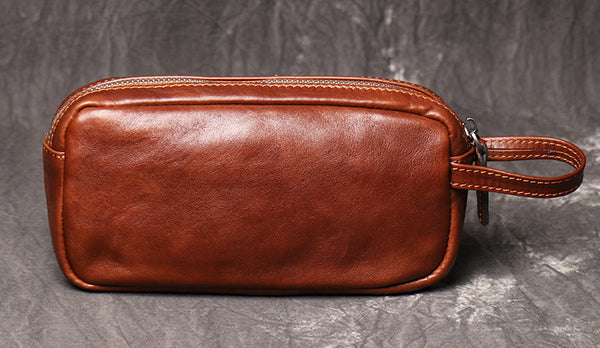 DEEPKEE original nubuck handmade full-grain genuine leather cowhide bag DEEPKEE HANDMADE | Unisex Basic Leather Clutches No.30041