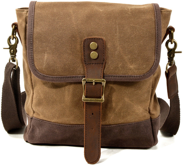 DEEPKEE original nubuck handmade full-grain genuine leather cowhide bag Deepkee HANDMADELeather Crossbody Sling Bag #6070