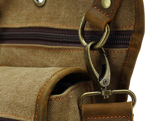 DEEPKEE original nubuck handmade full-grain genuine leather cowhide bag Outdoor Cycling Leg Bag #6001