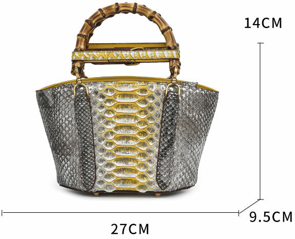 DEEPKEE original nubuck handmade full-grain genuine leather cowhide bag python bag #cloud bag #snakeskin bag #black and white bag #gift for her #genuine leather bag #python handbag #clutch #handbag #