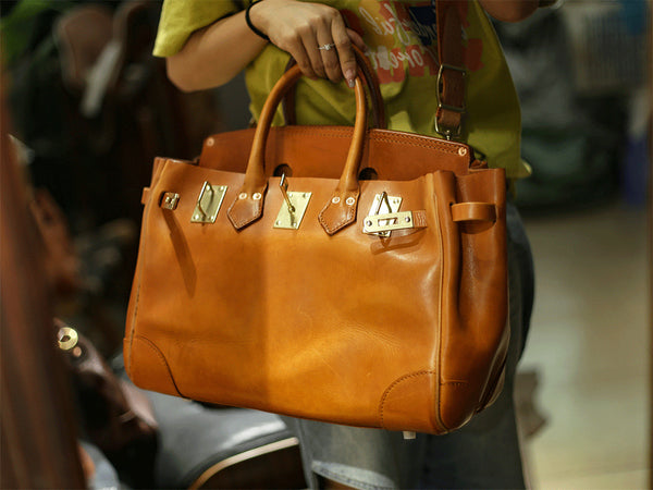 DEEPKEE original nubuck handmade full-grain genuine leather cowhide bag Deepkee Women Handbags Top Handle Satchel Purse Shoulder Bag #30073