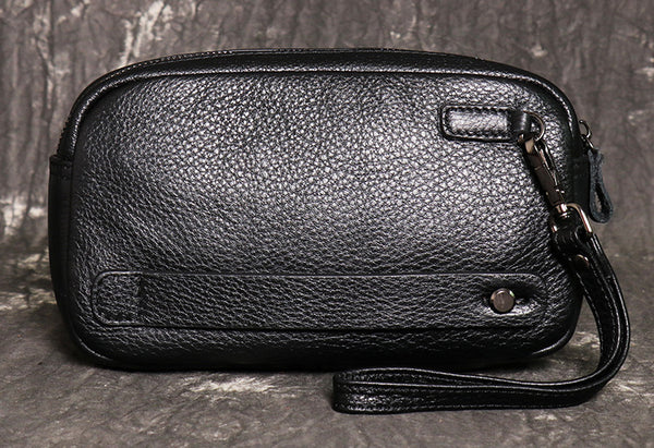 DEEPKEE original nubuck handmade full-grain genuine leather cowhide bag DEEPKEE LEATHER | Carlton Clutch Bag No.J082