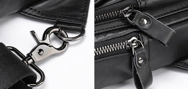 DEEPKEE original nubuck handmade full-grain genuine leather cowhide bag DEEPKEE LEATHER | Genuine Chest Crossbody Sling Bags NO.7589