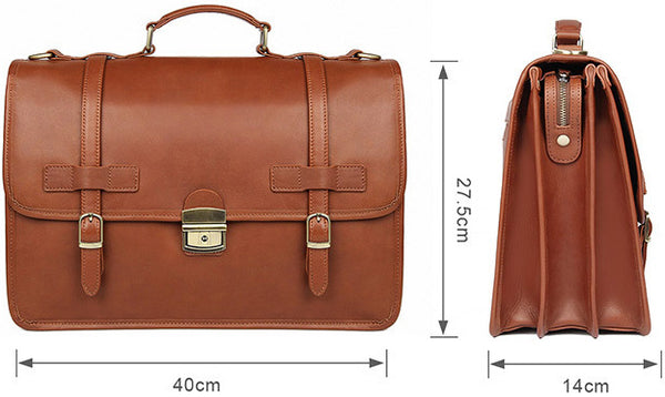 DEEPKEE original nubuck handmade full-grain genuine leather cowhide bag DEEPKEE® British style cowhide business briefcase #7397