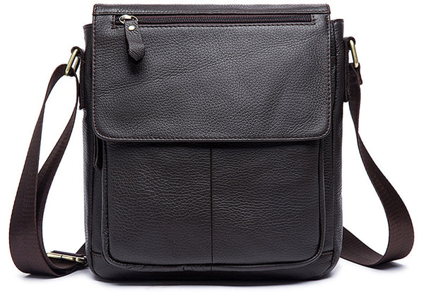 DEEPKEE original nubuck handmade full-grain genuine leather cowhide bag DEEPKEE handmade leather satchel #819