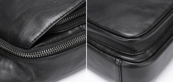 DEEPKEE original nubuck handmade full-grain genuine leather cowhide bag DEEPKEE LEATHER | Genuine Chest Crossbody Sling Bags NO.7589