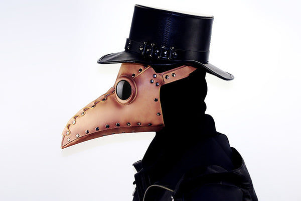 DEEPKEE original nubuck handmade full-grain genuine leather cowhide bag Deepkee Steampunk Medieval Plague Beak Mask #HG65005