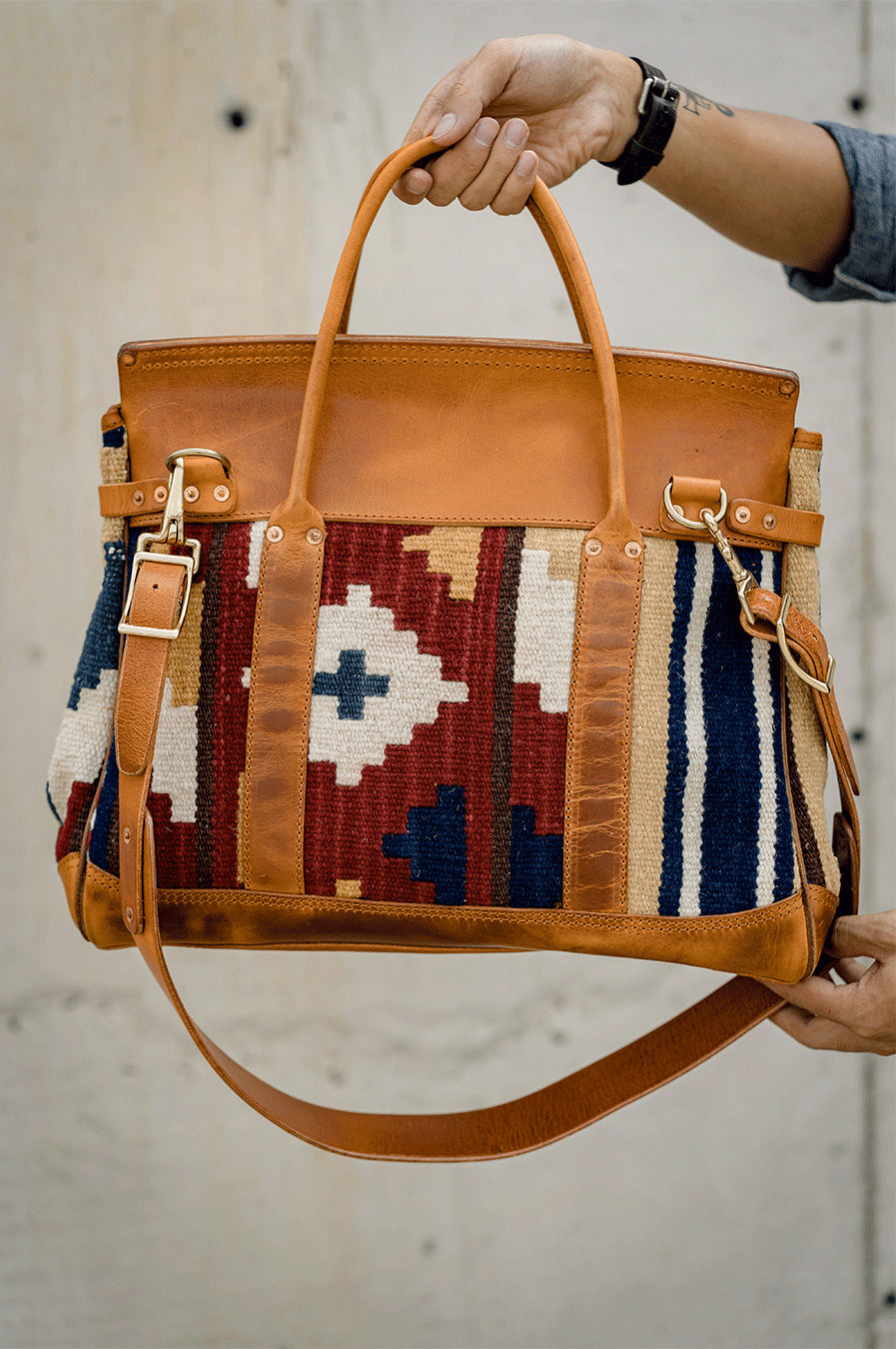 DEEPKEE original nubuck handmade full-grain genuine leather cowhide bag Deepkee Turkish Handmade Wool Rug Replica Kelly Cowhide Bag #30096