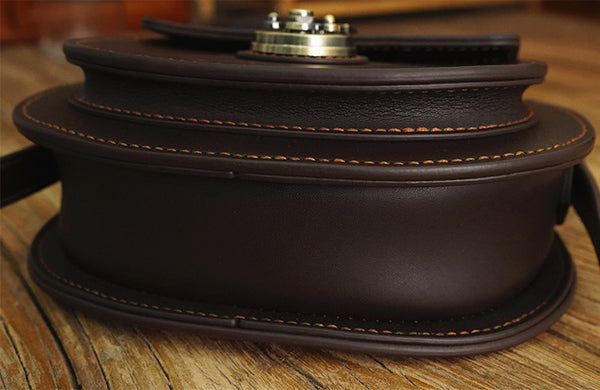 DEEPKEE original nubuck handmade full-grain genuine leather cowhide bag Colorful Saddle Bag DIY Leather Bag Kit Handmade ™ No. NYK174