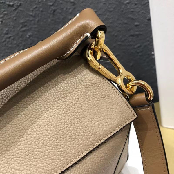 DEEPKEE original nubuck handmade full-grain genuine leather cowhide bag The Puzzle Edge bag in classic calfskin #688