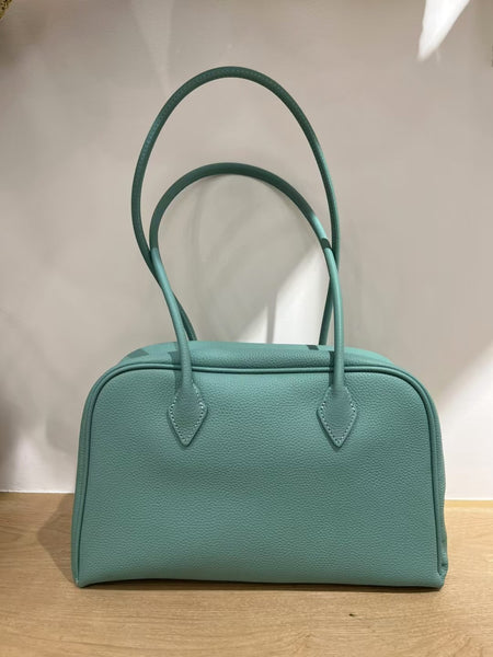 DEEPKEE original nubuck handmade full-grain genuine leather cowhide bag DEEPKEE 手工真皮保齡球包 togo波士頓包 枕頭包 MN24101801號