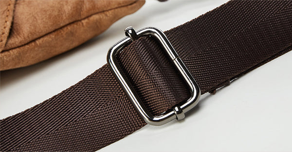 DEEPKEE original nubuck handmade full-grain genuine leather cowhide bag Deepkee Deepkee SportingStyle Leather Sling Bundy Bag #6353