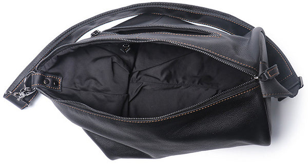 DEEPKEE original nubuck handmade full-grain genuine leather cowhide bag Gregory Cylindrical Crossbody Bag No.30283