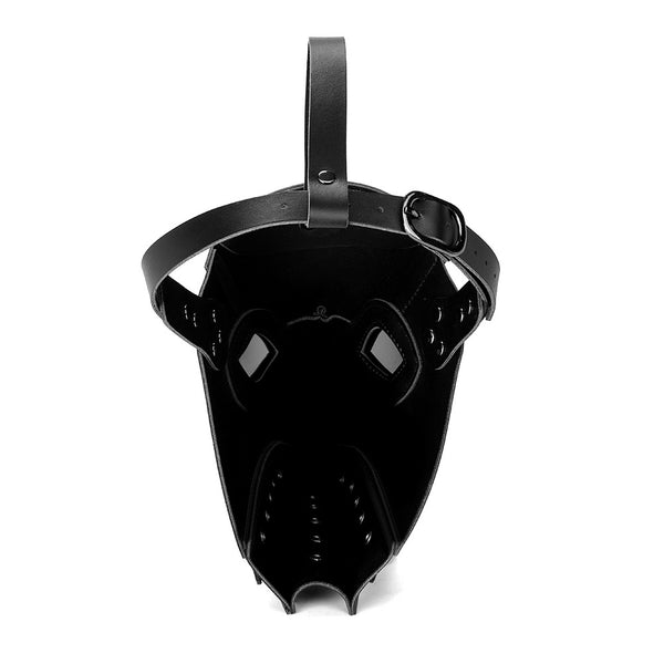 DEEPKEE original nubuck handmade full-grain genuine leather cowhide bag PU Leather Plague Doctor Mask, Scary Halloween Mask Costume Props #FPBM055