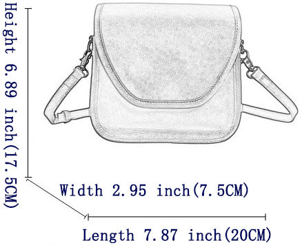 DEEPKEE original nubuck handmade full-grain genuine leather cowhide bag Vegetable Tanned Leather Crossbody Saddle Bag #1120