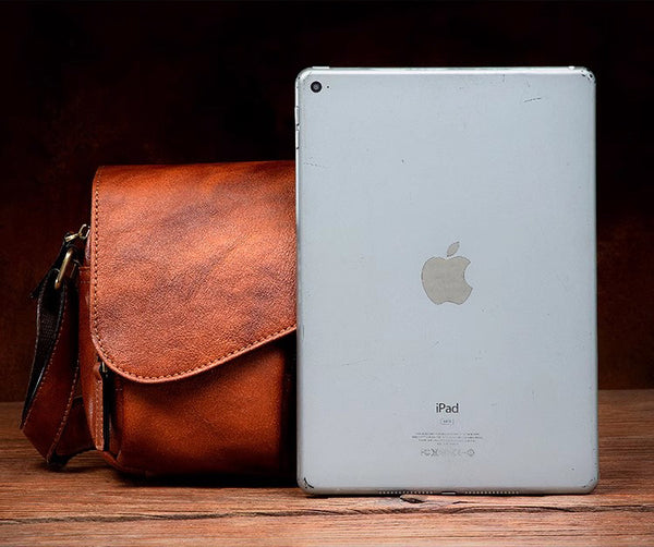 DEEPKEE original nubuck handmade full-grain genuine leather cowhide bag The DEEPKEE Flap Messenger Bag #5130