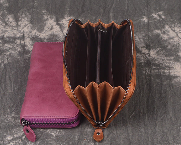 DEEPKEE original nubuck handmade full-grain genuine leather cowhide bag DEEPKEE HANDMADE | Archaize Oiled Leather Clutches No.3315_1