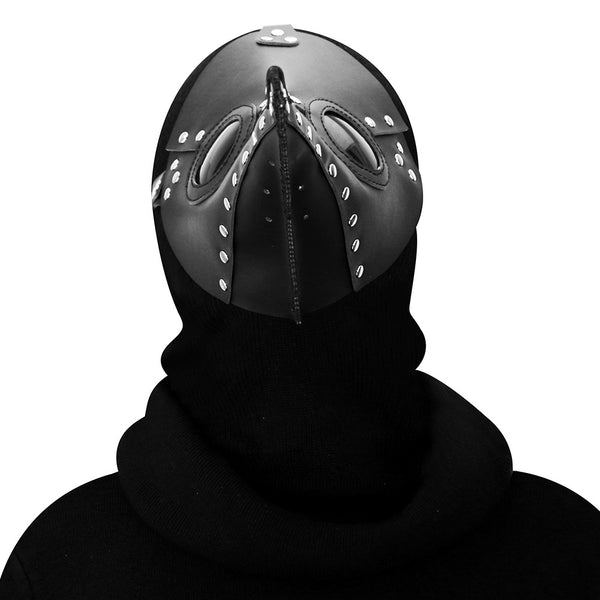 DEEPKEE original nubuck handmade full-grain genuine leather cowhide bag Fancy Plague Doctor Mask Birds Mouth Long Nose Dress Up #HG083