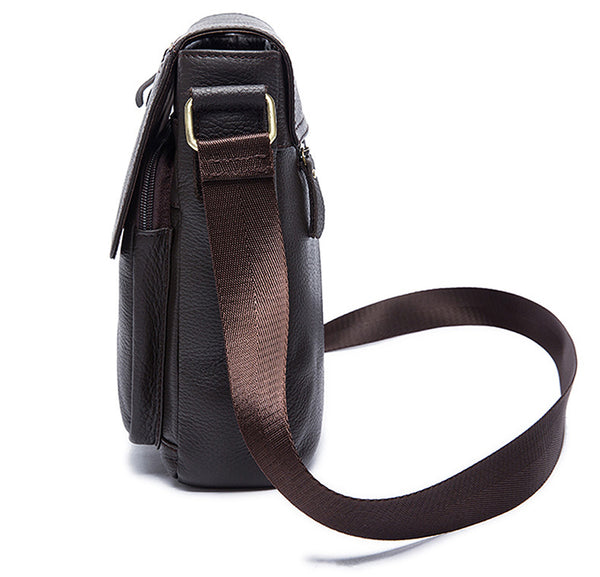 DEEPKEE original nubuck handmade full-grain genuine leather cowhide bag DEEPKEE handmade leather satchel #819