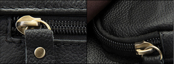 DEEPKEE original nubuck handmade full-grain genuine leather cowhide bag DEEPKEE handmade leather satchel #819