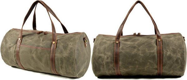 DEEPKEE original nubuck handmade full-grain genuine leather cowhide bag Urban Weekender Duffle Bag #9824