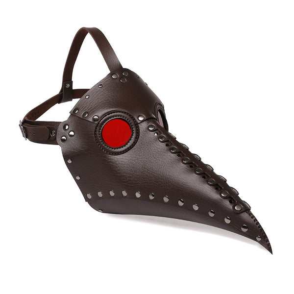 DEEPKEE original nubuck handmade full-grain genuine leather cowhide bag Deepkee Plague Doctor Bird Mask Headgear Novelty Masks #FPBM080