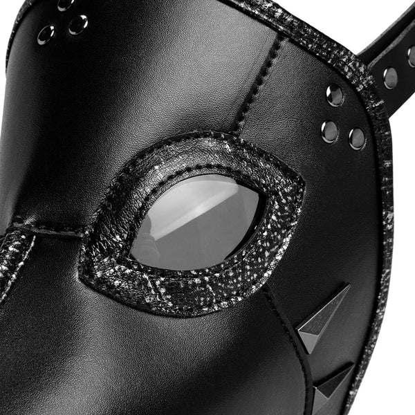 DEEPKEE original nubuck handmade full-grain genuine leather cowhide bag Plague Doctor Bird Leather Mask, Steampunk Long Nose Bird Beak Gothic Masks #FPBM054