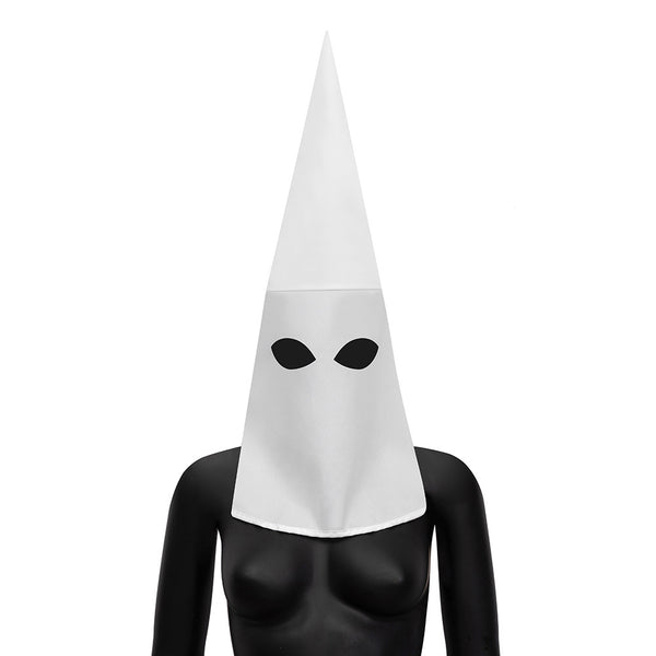 DEEPKEE original nubuck handmade full-grain genuine leather cowhide bag Penitentes Initiation hood punk witch's hat #FHT008