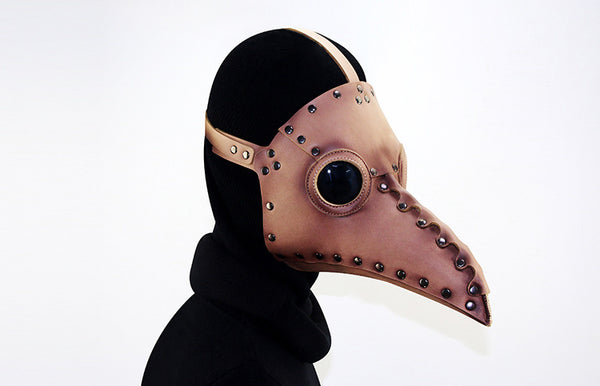 DEEPKEE original nubuck handmade full-grain genuine leather cowhide bag Deepkee Steampunk Medieval Plague Beak Mask #HG65005