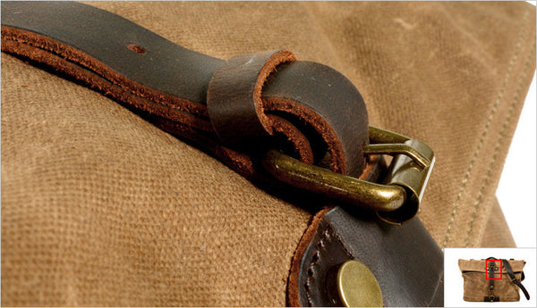 DEEPKEE original nubuck handmade full-grain genuine leather cowhide bag Fixed Gear Bags No.6060