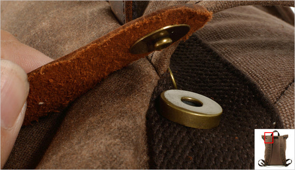 DEEPKEE original nubuck handmade full-grain genuine leather cowhide bag Cross Mountaineering Backpacks #9505