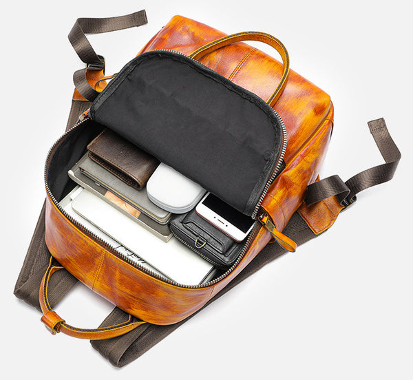 DEEPKEE original nubuck handmade full-grain genuine leather cowhide bag DEEPKEE HANDMADE Leather Business Shoulder Bag #816