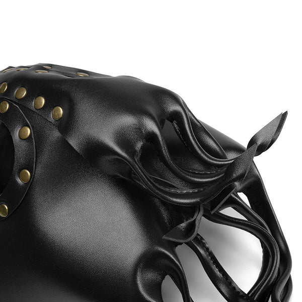 DEEPKEE original nubuck handmade full-grain genuine leather cowhide bag Steampunk Octopus Plague Doctor Masks #PBM008