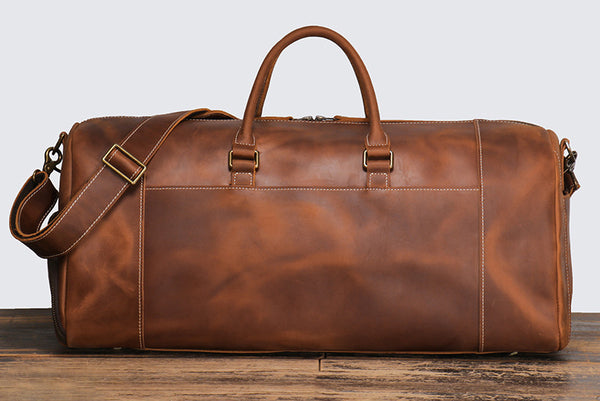 DEEPKEE original nubuck handmade full-grain genuine leather cowhide bag DEEPKEE HANDMADE | ADOLF LEATHER DUFFLE No.1188-1