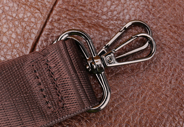 DEEPKEE original nubuck handmade full-grain genuine leather cowhide bag Deepkee Handcraft Cowhide Crossbody Side Bag #6037