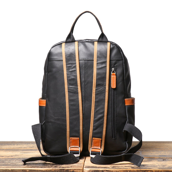 DEEPKEE original nubuck handmade full-grain genuine leather cowhide bag The Cowhide Travel Backpack #1788