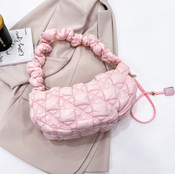 DEEPKEE original nubuck handmade full-grain genuine leather cowhide bag Gnocchi Bag Cross-Body Cozy Bag 雲朵包 WXQ-2