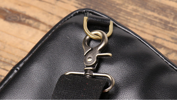 DEEPKEE original nubuck handmade full-grain genuine leather cowhide bag Toby Soft Leather CrossBody Bag No.3809