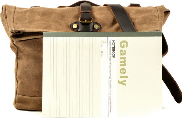 DEEPKEE original nubuck handmade full-grain genuine leather cowhide bag Fixed Gear Bags No.6060