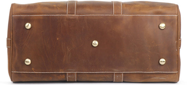 DEEPKEE original nubuck handmade full-grain genuine leather cowhide bag Oswald Trip Bag No.30196