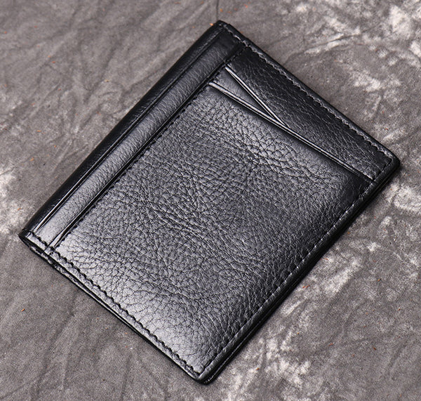 DEEPKEE original nubuck handmade full-grain genuine leather cowhide bag First Layer Cowhide, Credit Card/Driver's License Holder No.1012