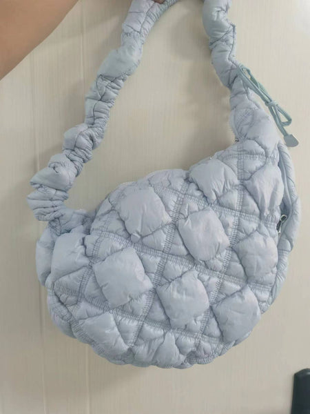 DEEPKEE original nubuck handmade full-grain genuine leather cowhide bag Gnocchi Bag Cross-Body Cozy Bag 雲朵包 WXQ-2