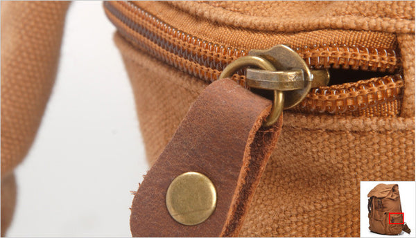 DEEPKEE original nubuck handmade full-grain genuine leather cowhide bag Outdoor Research Backpack #2105